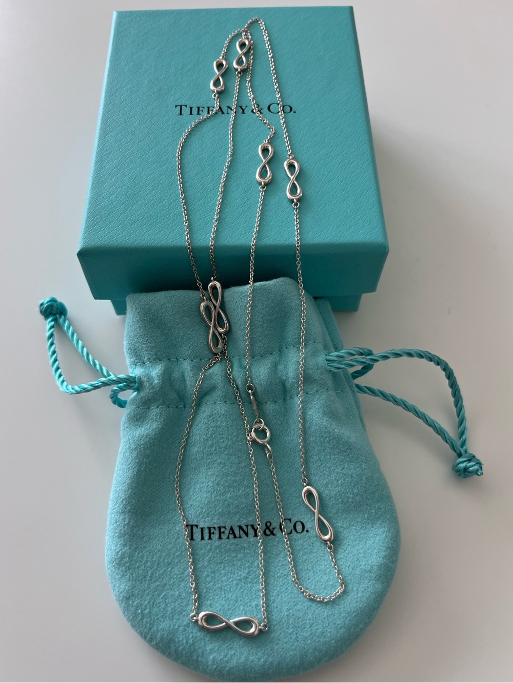 Tiffany & Co. Mini Infinity Necklace in Sterling Silver - 30-inches
